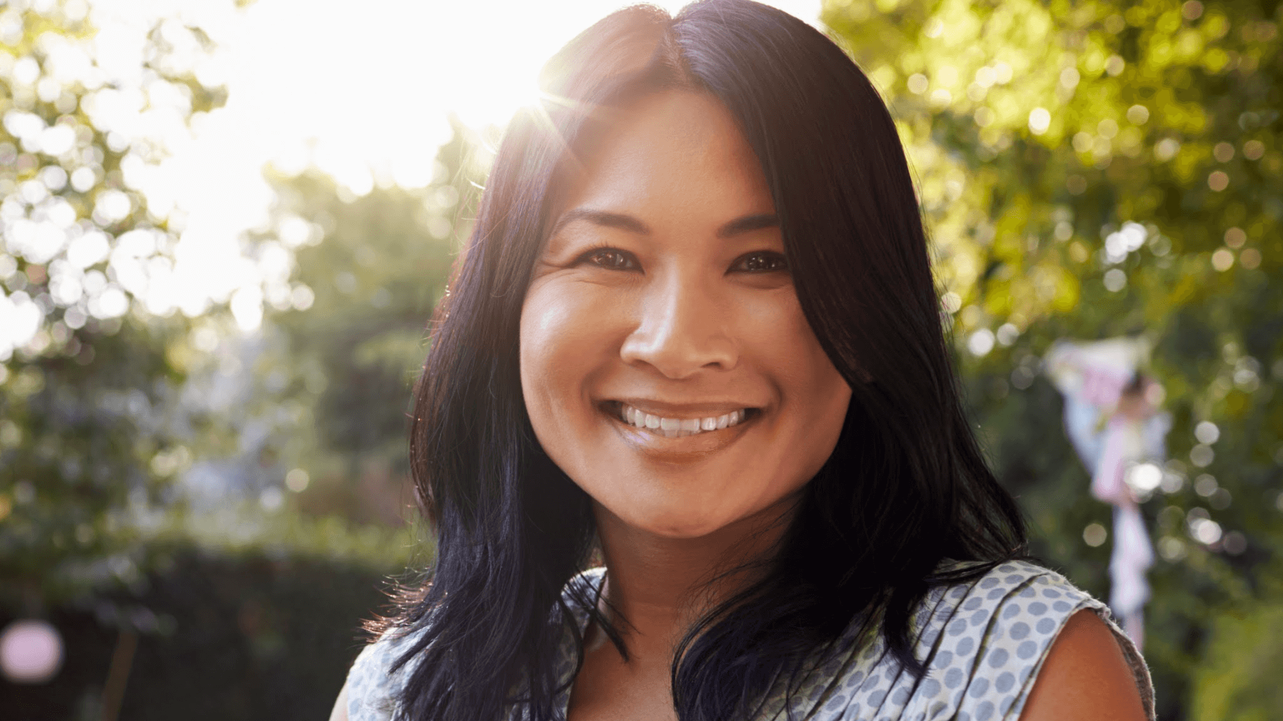 woman smiling